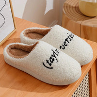 Taylor's Version Slippers Women Winter Indoor Warm Red Black Fashion Comfortable Embroidered Letters Girls Gift Home Shoes