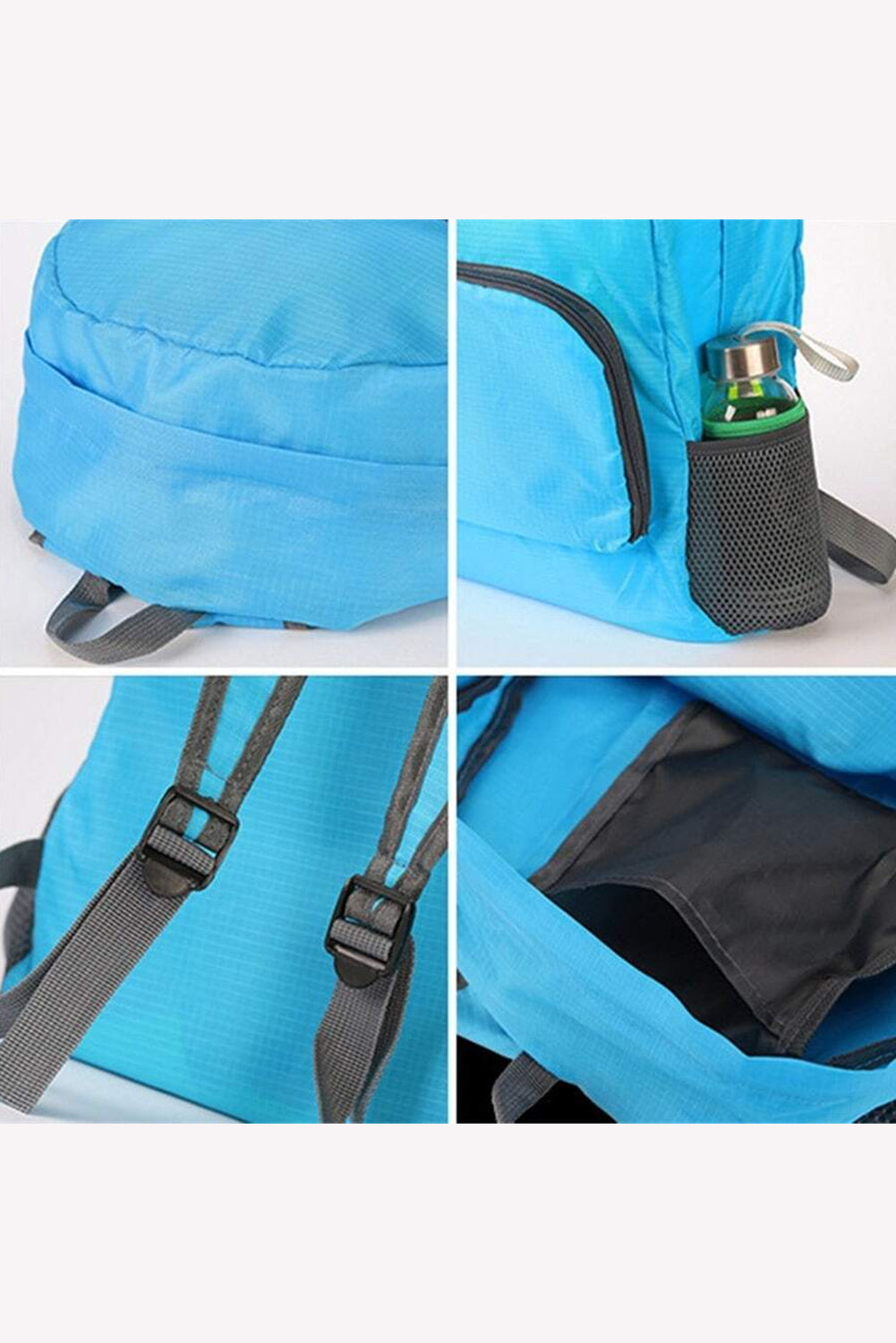 Light Blue Waterproof Ultra Light Foldable Backpack