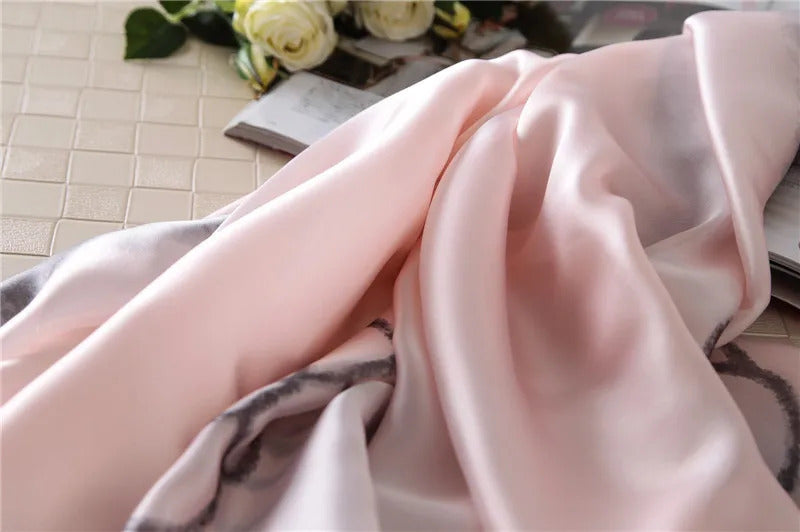 Luxury Brand Scarf Spring Summer Women Beach Sunscreen Fashion Party Shawl China Quality Silk Lady Popular Print Scarves Hijab