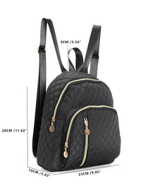 Quilted Pattern Classic Backpack