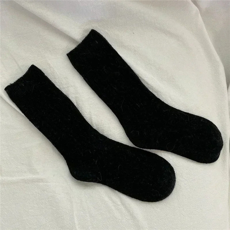 Wool Cashmere Thermal Long Sock for Women Homewear Sleeping Thicken Warm Crew Socks Women Socks Autumn Winter Calcetines Mujer