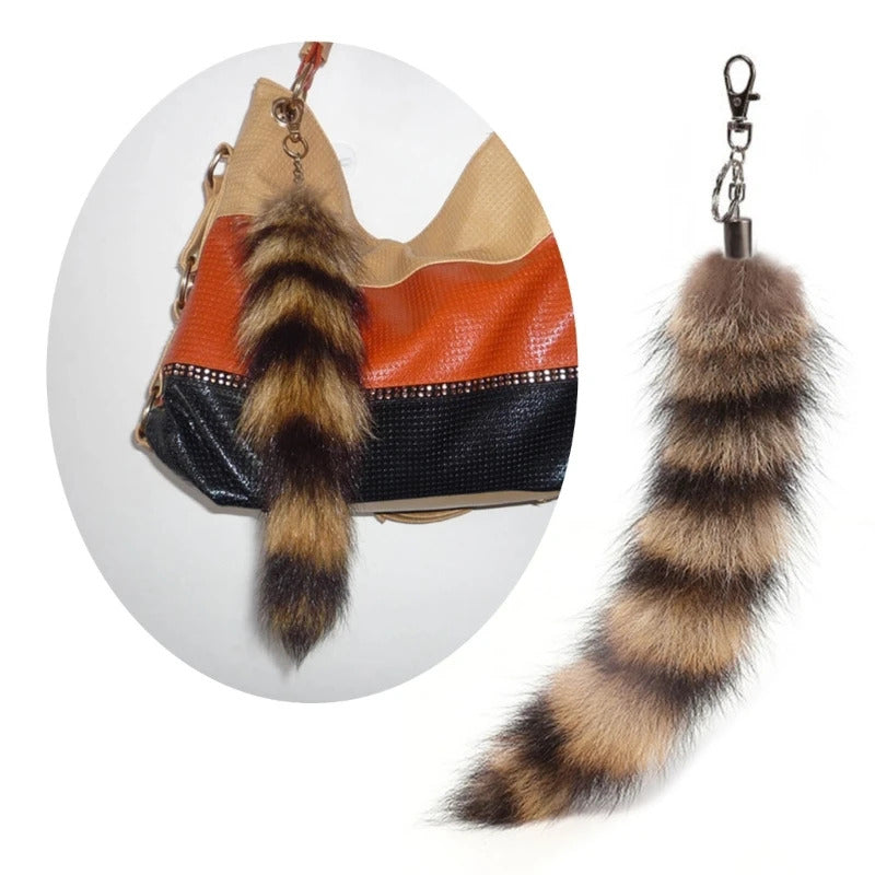 for Key Ring Raccoon Coat Tails Chain Keychain Keyring Gift New Tails Key Ring Chain Creative Rings for Men