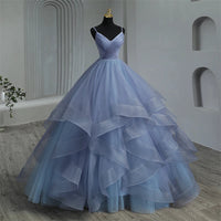 Y&M Novias New Boho Quinceanera Dresses Ruffles Sweetheart Spaghetti Straps Simple Party Princess Dress Vestidos De Quinseanera