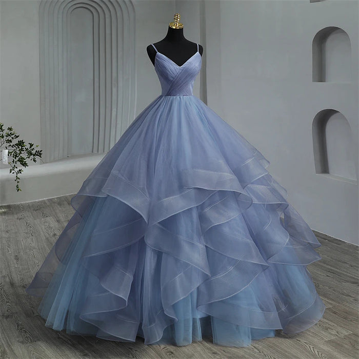 Y&M Novias New Boho Quinceanera Dresses Ruffles Sweetheart Spaghetti Straps Simple Party Princess Dress Vestidos De Quinseanera