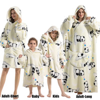 Winter Hoodies Sweatshirt Women Men Pullover Fleece Giant TV Oversized Blanket with Sleeves Adult Halloween Pumpkin Clothing