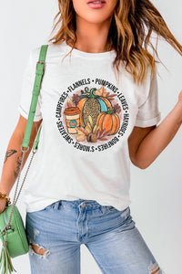 White Pumpkin Spice Season Graphic Tee