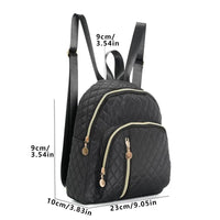 Quilted Pattern Classic Backpack