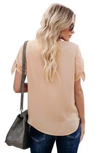 Apricot Charismatic Drape Blouse