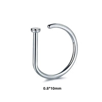 1pc Women Men Fake Piering Nose Ring Earrings, Fashion Punk Non Piercing Nose Clip Stainless Steel Septum Body Jewelry