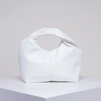 Stylish twist square bag, solid color top clutch bag, simple and versatile commut