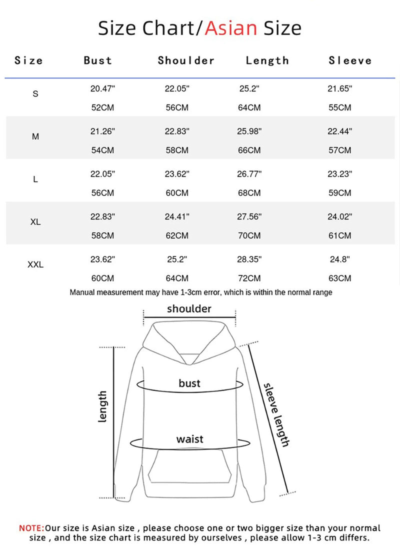 Hip Hop Street Casual Printed Female Hoodies Fashion Hoodie Oversize Loose New Sweatshirts Autumn Warm Fleece Clothing