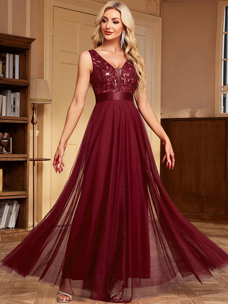 Sexy prom bridesmaid dresses for women elegant mesh birthday evening party dress woman backless maxi sequin summer dress vestido