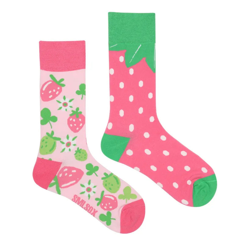 1 Pair Man Women Sock Original AB Tide Socks Colorful Socks Flowers Fruits Candy Cotton Socks Daily Friend Get-together Gifts