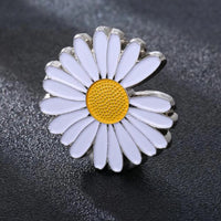 Fashion Lapel Pins Cute Daisy Brooch Clothes Backpack Pins For Women Girls Boys Gifts