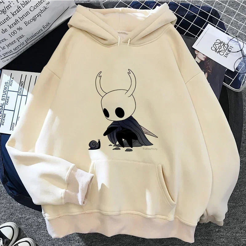 Hollow Knight Hoodies Men Korea Ulzzang Grunge Y2k Aesthetic Fmale Autumn and Winter Pullover Hoddies Graphic Streetwear