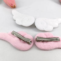 2Pcs 5cm Angel Wings Super Cute Angel Wing Plush Hairpin Girl Hair Clip Accessories Barrettes Hairgrip Headdress Headwear