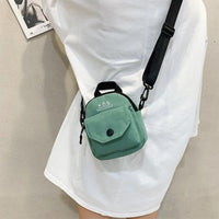 2022 Mini Women Messenger Bags Casual Canvas Shopper Shoulder Bags Women Handbags Crossbody Small Shoulder Bags for Women