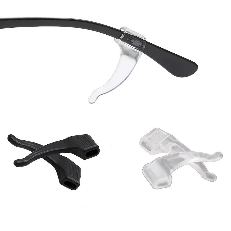 20pcs Anti-slip Silicone Ear Grip Glasses Eyeglasses Leg Ear Hook Stopper Bracket Fastener Accessories Temple Tip Eyewear Holder