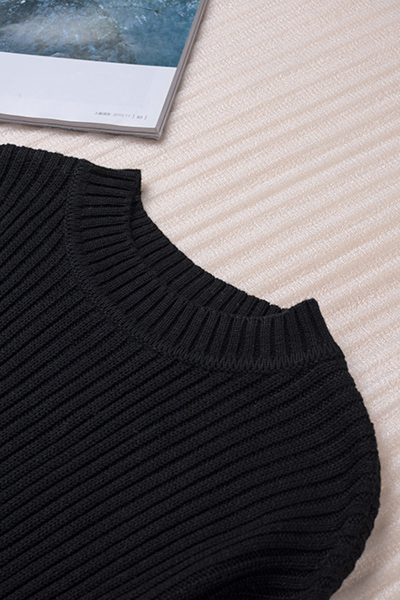 Colorblock Knit Sweater Dress