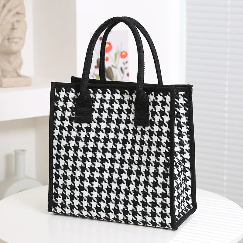 New Arrival! Fashionable Top-handle Bag with Cute Cat Pattern Large Capacity Mommy Bag for Women, Perfect for Work and Commuting