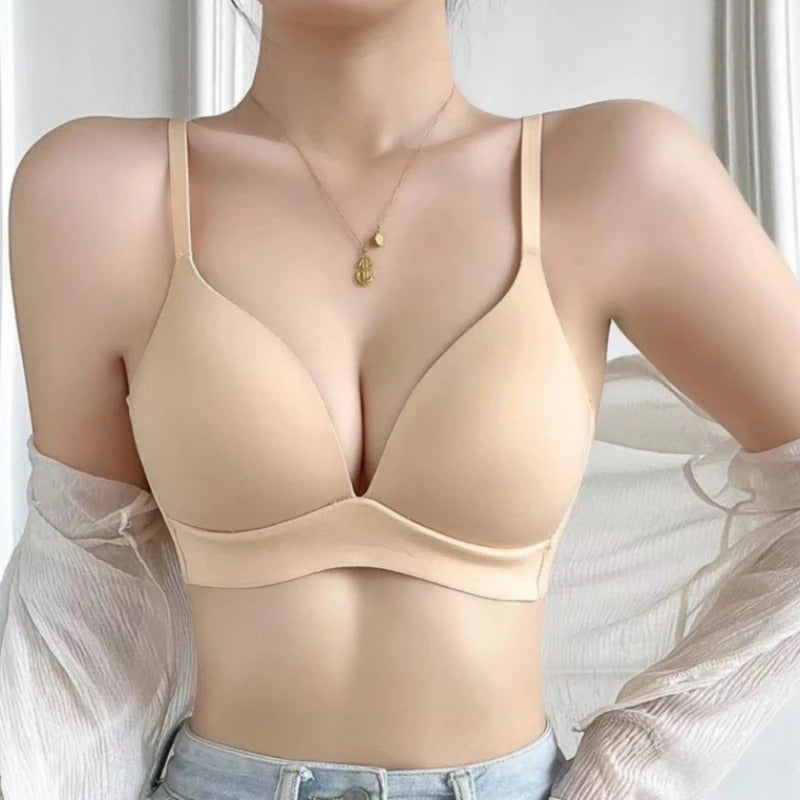 Japanese Style Seamless Bras Comfort Wireless Underwear Women's No Steel Ring Bralette 3/4 Cup Glossy Bra Female Lingerie