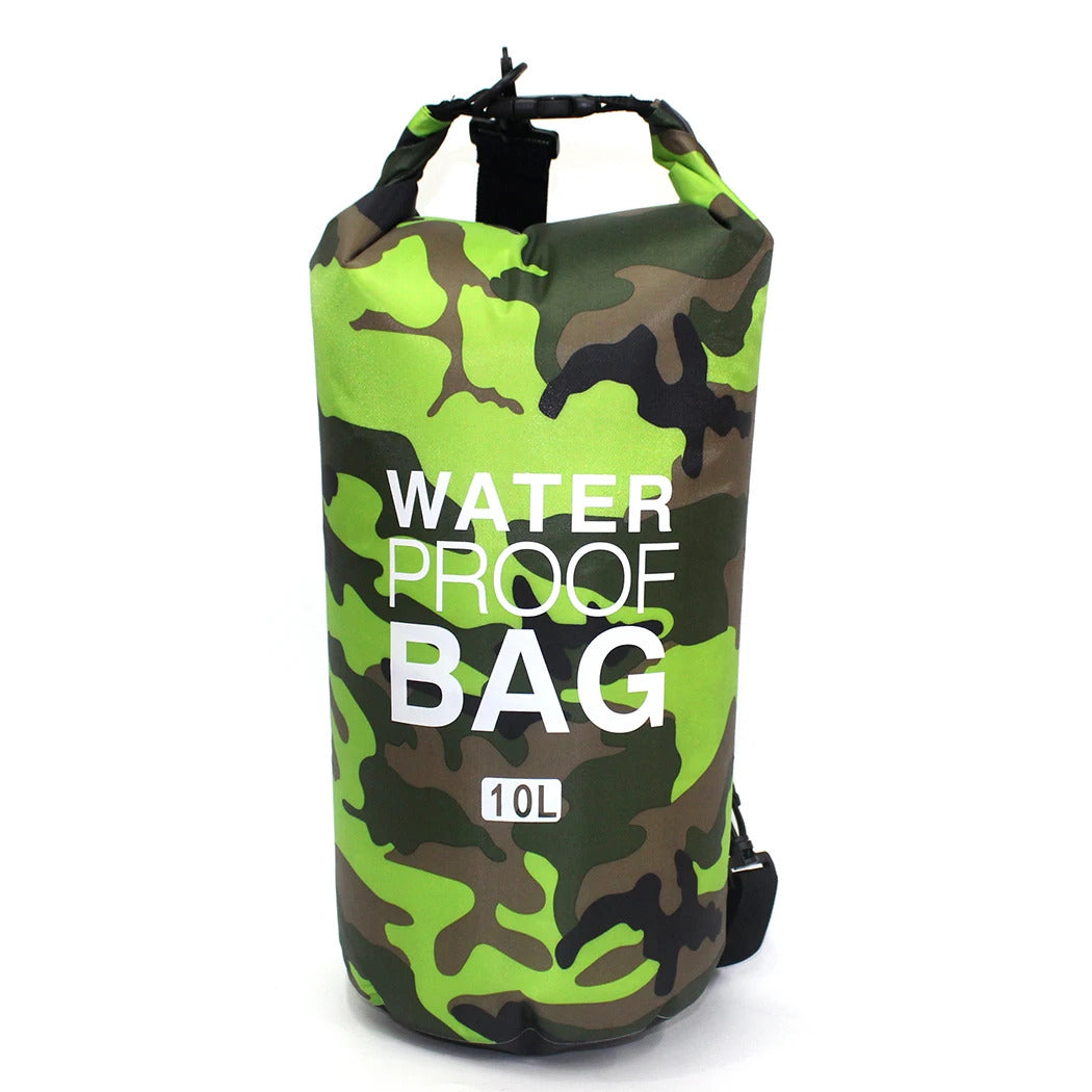 2/5/10/15/30L Outdoor Camouflage Waterproof Dry Bags Portable Rafting Diving Dry Bag Sack PVC Swimming Bags for River Trekking