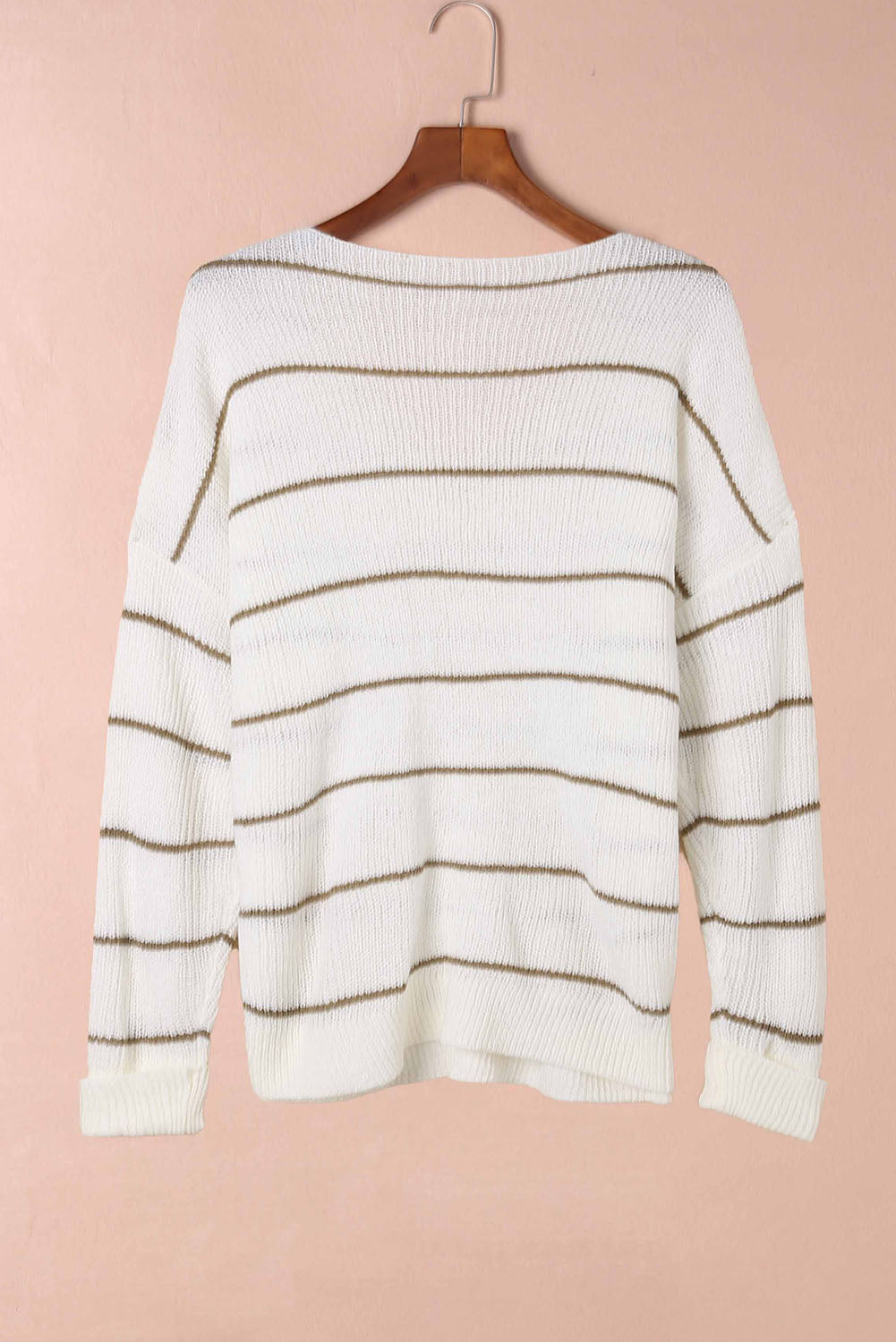 Stripe Chest Pocket Striped Sweater