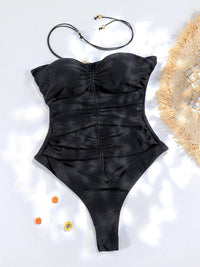 Rinabe Hollow Out One Piece Set Black Swimsuit Women Sexy Swimwear 2024 Bodysuit Female Summer Beachwear