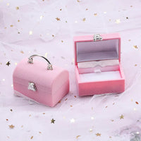 One Piece Velvet Jewelry Box Gift Box Container Wedding Ring Box Ring Case Earrings Holder For Jewelry Display& Jewelry Package