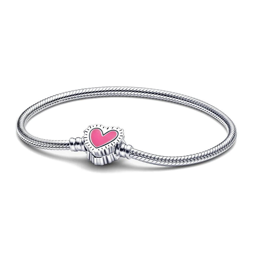 2024 New Fashion Creative Heart Bracelet Suitable For Women Senior Exquisite Charm Jewelry Gifts Wholesale