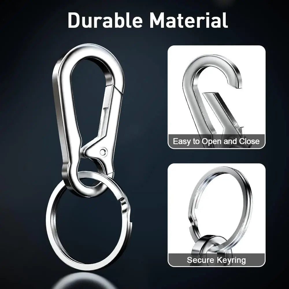 1/5PCS Metal Gourd Buckle Keychain Climbing Hook Car Keychain Strong Carabiner Shape Keychain Accessories Vintage Key Chain Ring