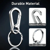 1/5PCS Metal Gourd Buckle Keychain Climbing Hook Car Keychain Strong Carabiner Shape Keychain Accessories Vintage Key Chain Ring