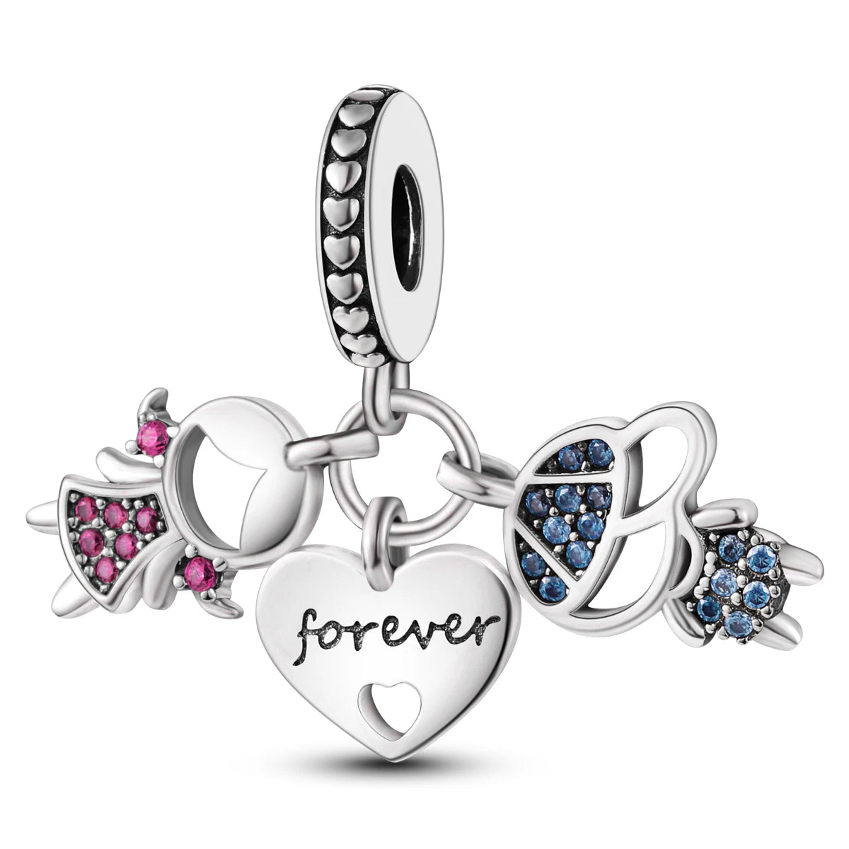 Silver Plated Travel Sunflower Lucky Charms Fit Original Pandora Bracelet Dangle Pendant DIY