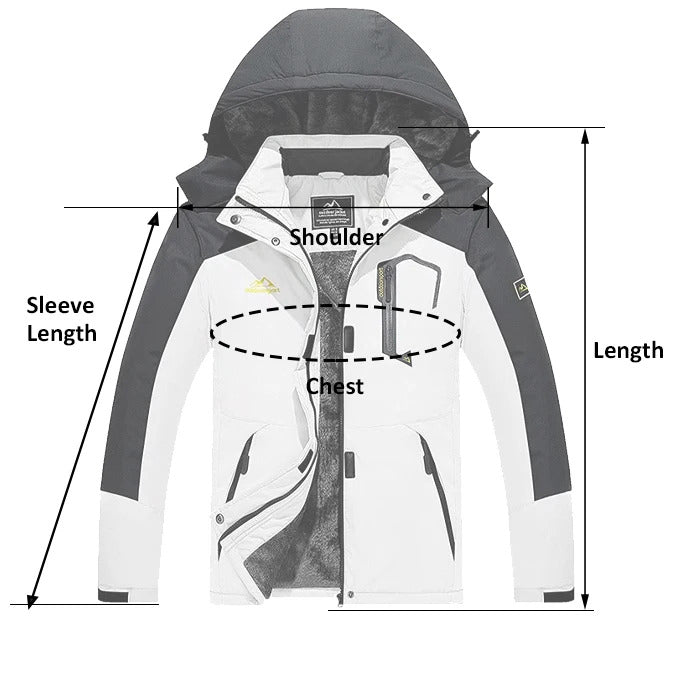 MAGCOMSEN Womens Ski Jacket Winter Warm Fleece Parka Windproof Rain Snowproof Thermal Heavy Coat Hiking Ladies Snowboard Anorak