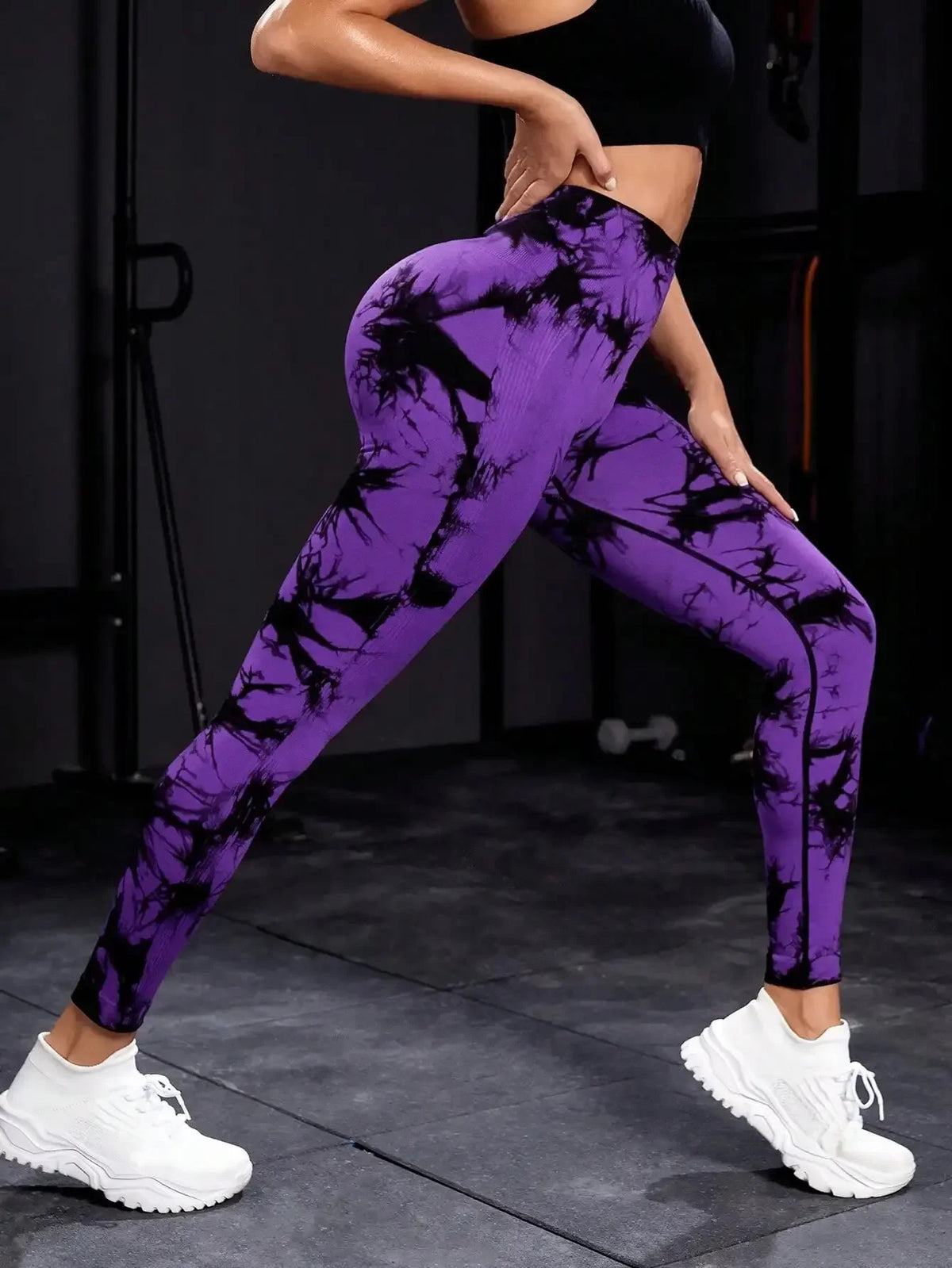 New Tie Dye Yoga Pants Sport Leggings Women Seamless High Waist Push Up Woman Tights Fitness Workout Leggins Gym Clothing