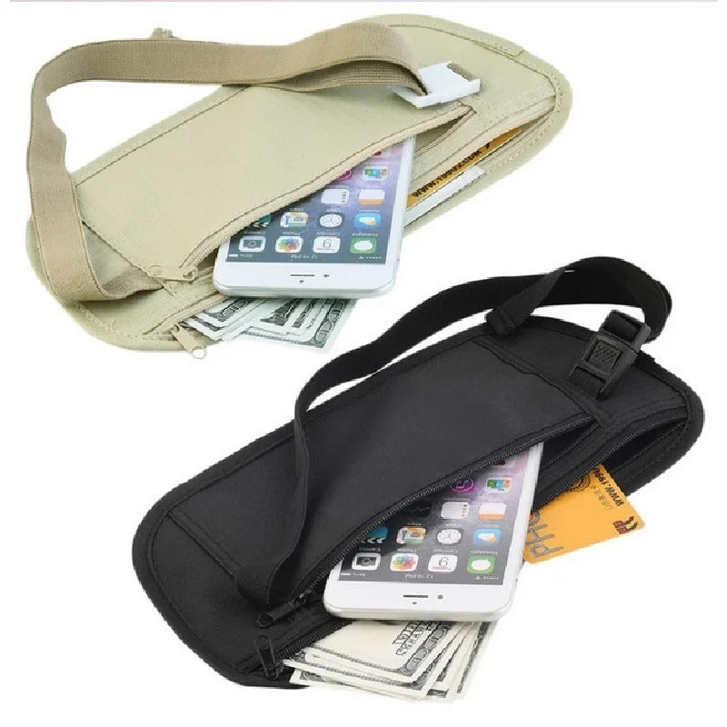 Sport Running Wais Bag Invisible Travel Waist Packs Pouch For Passport Money Belt Bag Hidden Security Wallet Gift Pack Money Bag