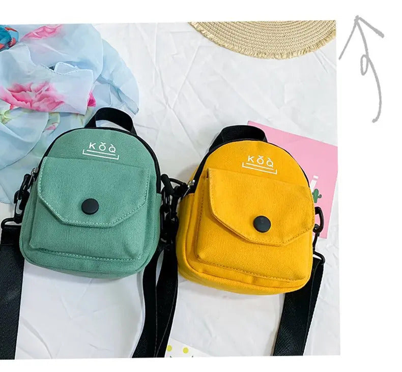 2022 Mini Women Messenger Bags Casual Canvas Shopper Shoulder Bags Women Handbags Crossbody Small Shoulder Bags for Women