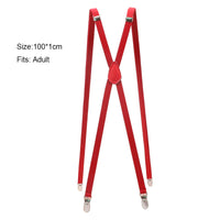 1cm Skinny Suspenders Women Mens Unisex Slim Thin Trouser Straps Adjustable Braces Clip-on Pants Suspenders Belt