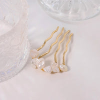 Natural Pearl Retro Hair Accessories Women Luxury Jewelry Hair Clips 2024 Flamenco Combs For Hair Girls Hair Pin Gift Gh0110