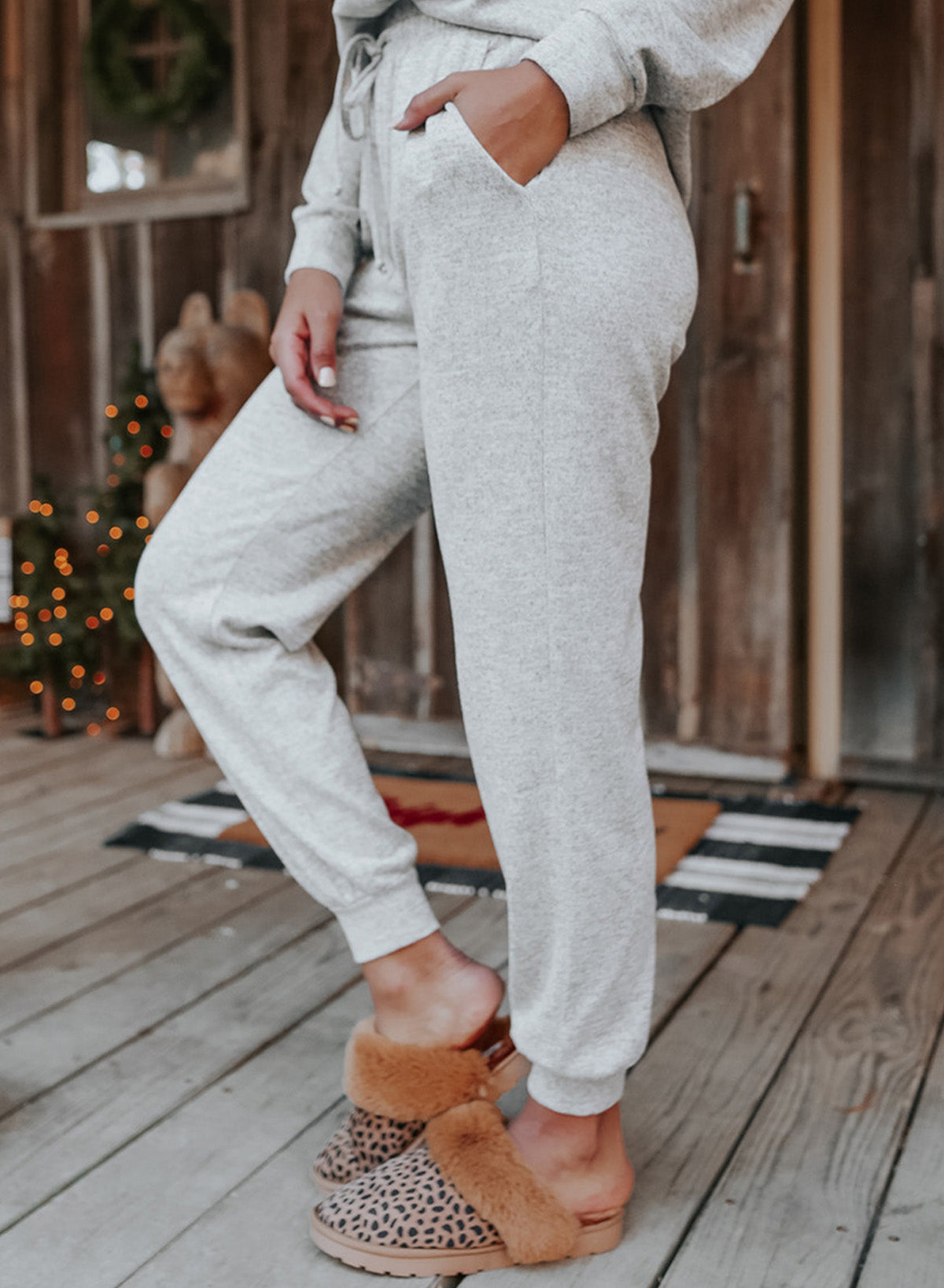 Blank Apparel - Long Sleeve Pullover and Jogger Pants Lounge Set