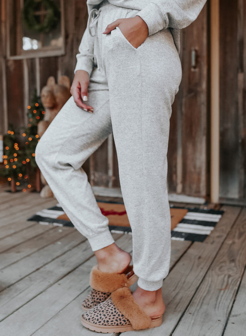 Blank Apparel - Long Sleeve Pullover and Jogger Pants Lounge Set