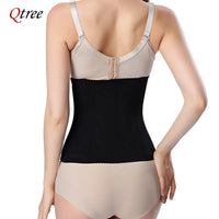 Qtree Dress Slimming Waist Trainer Belt Shapewear Women Belly Cincher Body Shaper Fat Compression Strap Girdles Firm Hook Corset