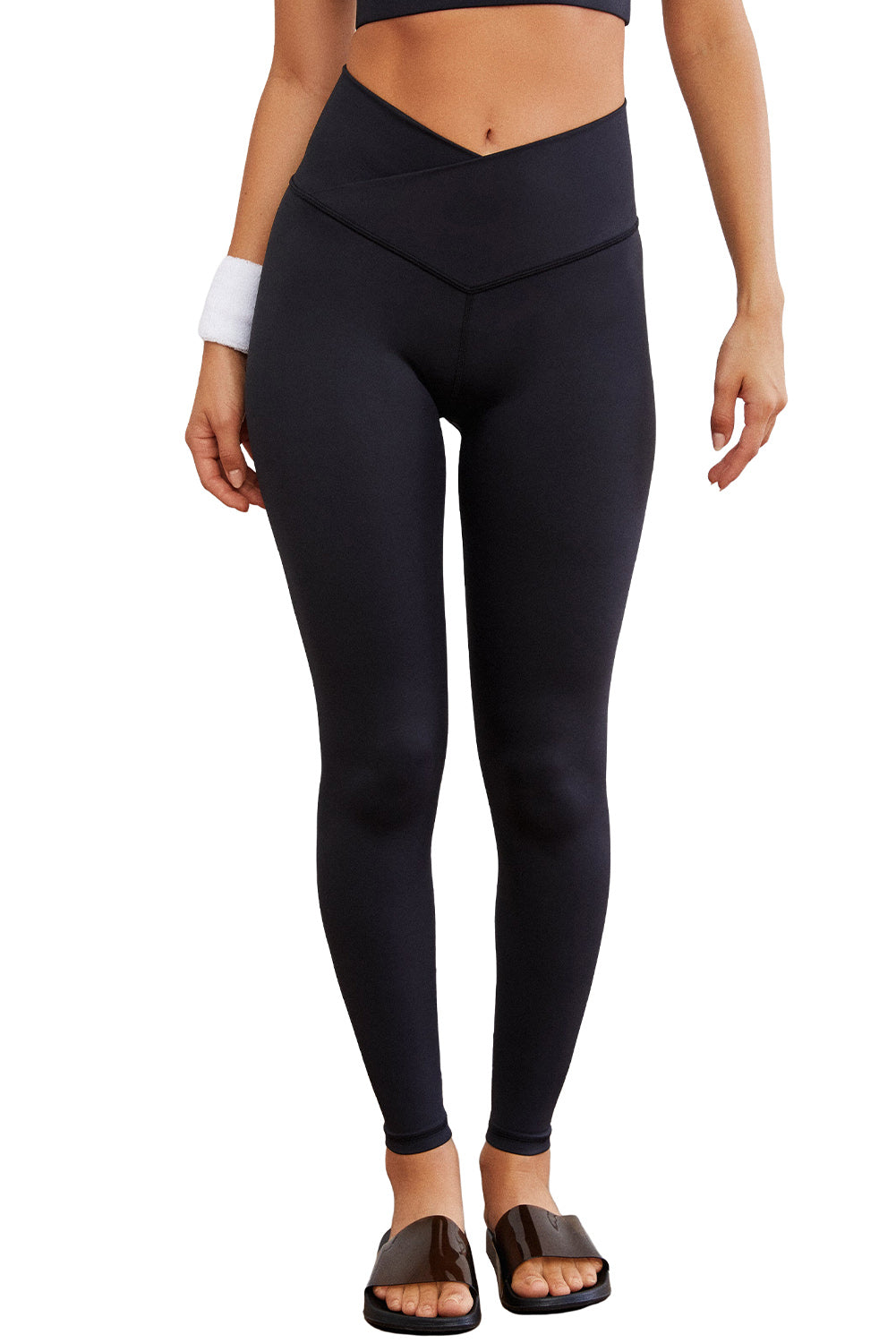 Gray Arched Waist Seamless Active Leggings