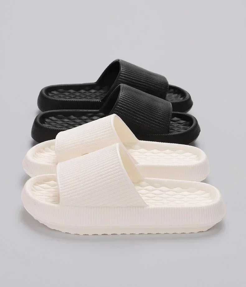 Women's Thick Platform Cloud Slippers EVA Soft Sole Pillow Slides Summer Beach Flip Flops Women Non Slip Bathroom Home Slippers