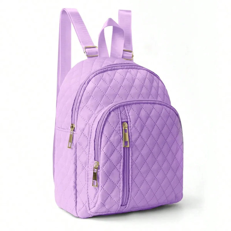 Quilted Pattern Classic Backpack