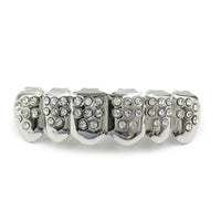 Fashion HIPHOP Tooth Braces Gold/Silver Teeth Top&Bottom with Diamonds Top & Bottom Grill Bling Jewellery for Men Women