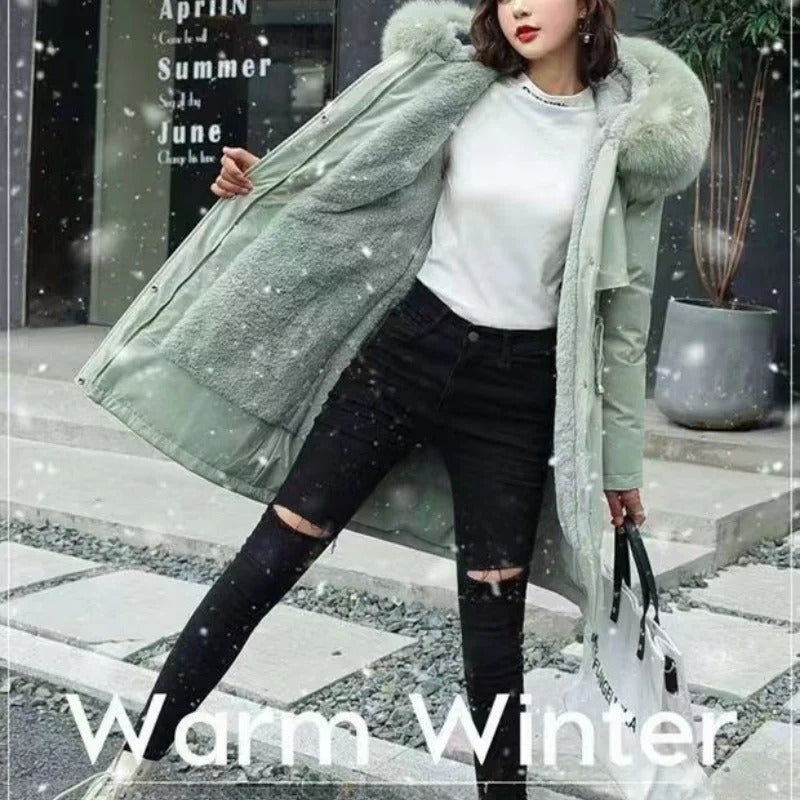 Plus Size Women's Winter Jacket Hoodie Padded Jacket Casual Windbreaker Office Lady's Matching New In Coats & Jackets Outerwear