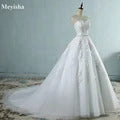 Customized ZJ9076 Ball Gown Spaghetti Straps White Ivory Tulle Pearls Bridal Dress For Wedding Dresses 2025 Marriage