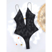 Rinabe Hollow Out One Piece Set Black Swimsuit Women Sexy Swimwear 2024 Bodysuit Female Summer Beachwear