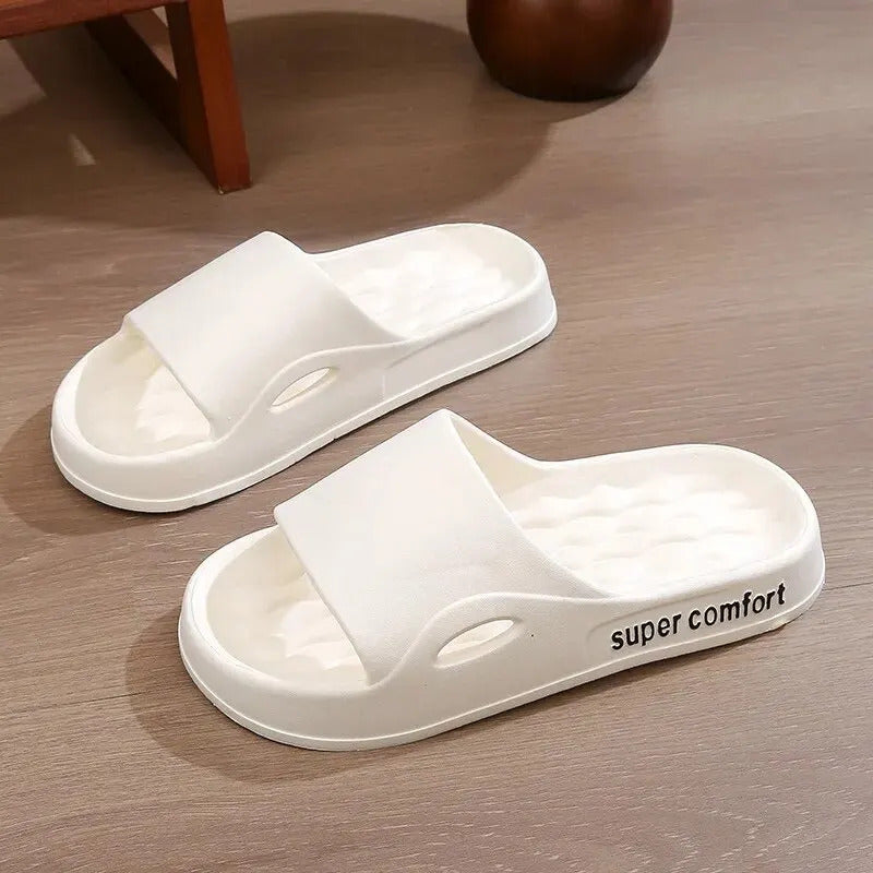 Thick Platform Slippers for Women Home Soft Sole Pillow Slides Sandals Woman Summer Beach Non Slip Flip Flops Bathroom Slipper